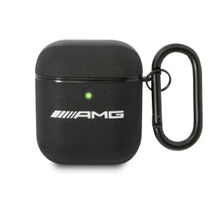 Etui Mercedes AMG AMA2SLWK Apple AirPods cover czarny/black Leather