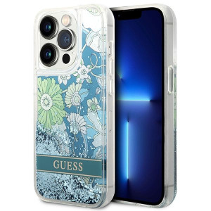 Etui Guess GUHCP14XLFLSN Apple iPhone 14 Pro Max zielony/green hardcase Flo