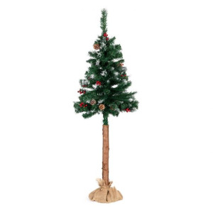 Choinka na pniu 160cm sztuczna sosna szyszki ozdoby