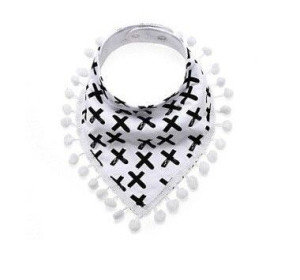 3W1 Śliniak Apaszka Bandana Krzyżyki