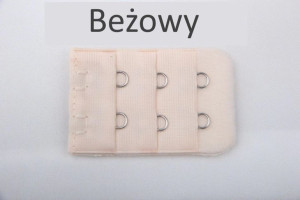 Krótka przedłużka do stanika, dwa zaczepy 2 haftki Model P441 Beżowy