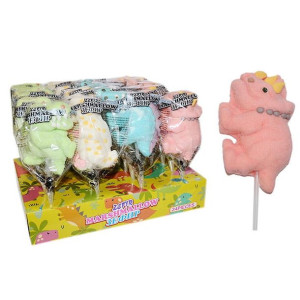 Lizak Piankowy Dinosaur Marshmallow 24szt (35g)