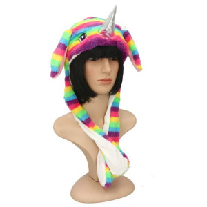 Czapka Świecąca Led Ruchome Uszy Jednorożec