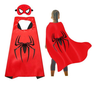 Kostium Przebranie Spiderman Peleryna Maska