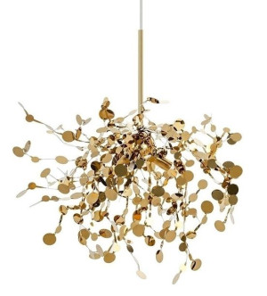 Lampa wisząca MONETE SINGLE złota