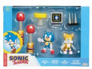 SONIC 2 Zestaw Diorama z 2 figurkami SONIC i TAILS