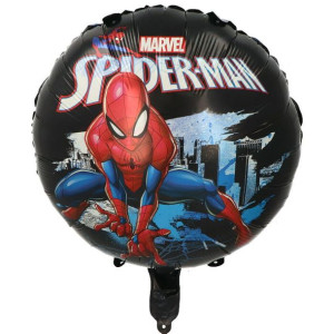 Balon 18" Spiderman Dwustronny Czarny