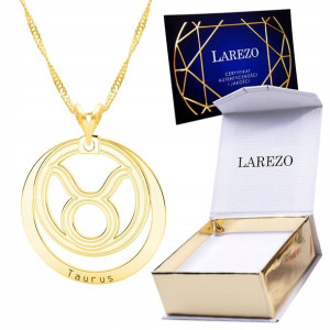 Naszyjnik złoty łańcuszek 925 Znak Zodiaku Byk