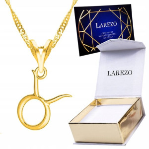 Naszyjnik złoty łańcuszek 925 Znak Zodiaku Byk