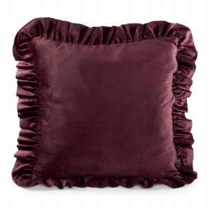 Poszewka z Falbanką 40x40 Dekoracyjna Velvet Kelly