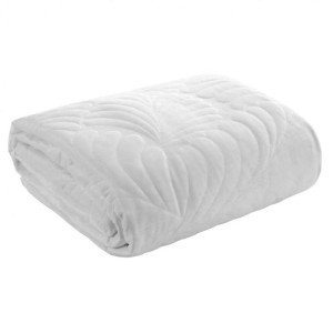 Narzuta 170x210 Pikowana Velvet Ria4 Biel Pled