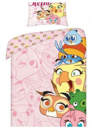 Pościel Dziecięca Bawełna Angry Bird 160x200 2cz