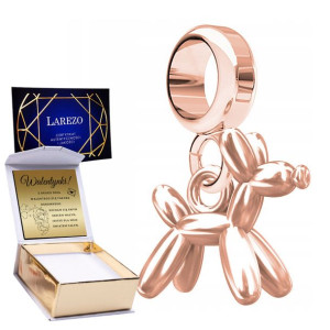 Charms + GRAWER Balonowy Pies Dog różowe złoto 925