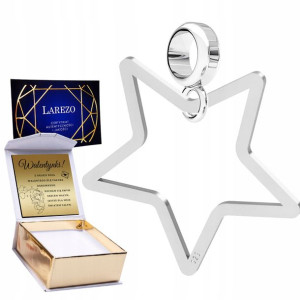 Charms + GRAWER Duża Gwiazdka srebro 925