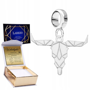 Charms + GRAWER Głowa Byka srebro 925