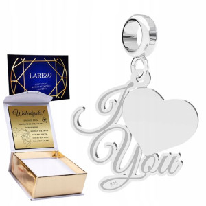 Charms + GRAWER I Love You srebro 925