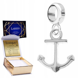 Charms + GRAWER Kotwica Morze Statek srebro 925