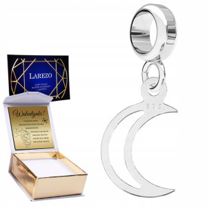 Charms + GRAWER Księżyc srebro 925