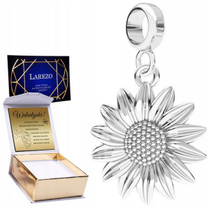 Charms + GRAWER Kwiatek Słonecznik srebro 925