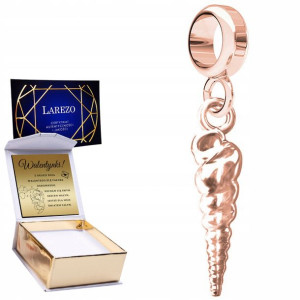 Charms + GRAWER Muszelka Muszla różowe złoto 925