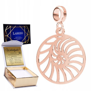 Charms + GRAWER Muszla Muszelka różowe złoto 925