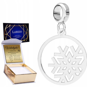 Charms + GRAWER Płatek Śniegu Zima srebro 925