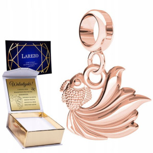 Charms + GRAWER Ryba Fish Zwierzę różowe złoto 925
