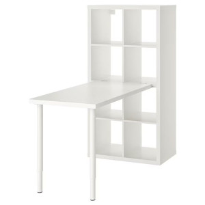 IKEA KALLAX LINNMON Biurko biały 77x139x147 cm