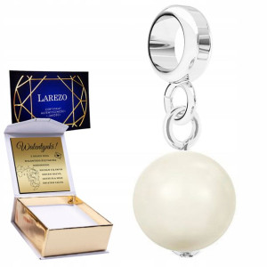 Charms + GRAWER srebro Kremowa Perła 925