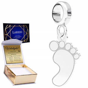 Charms + GRAWER Stópka Dziecka srebro 925