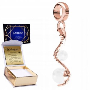 Charms + GRAWER Wąż z Perłami różowe 925
