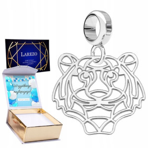 Charms + NADRUK Ażurowy Tygrys srebro 925