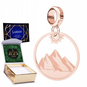 Charms + NADRUK Góry Tatry Zakopane różowe 925