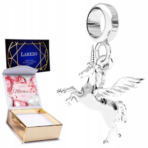 Charms + NADRUK Jednorożec srebro 925