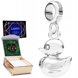 Charms + NADRUK Kaczka srebro 925 zawieszka