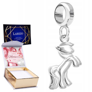 Charms + NADRUK Koń Kucyk Konik srebro 925