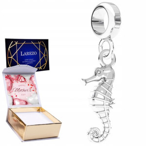 Charms + NADRUK Konik Morski srebro 925