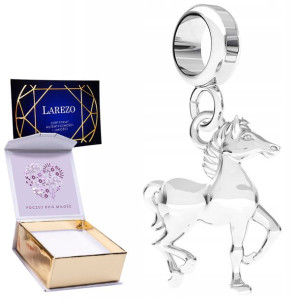 Charms + NADRUK Konik srebro 925 zawieszka