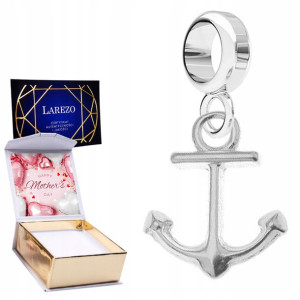 Charms + NADRUK Kotwica Morze Statek srebro 925