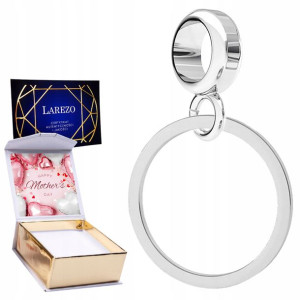 Charms + NADRUK Koło Kółko Okrąg srebro 925