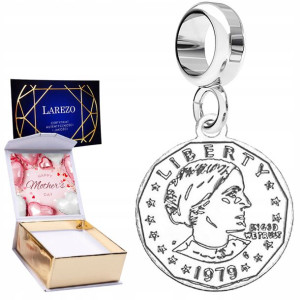Charms + NADRUK Moneta srebro 925