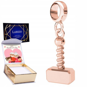 Charms + NADRUK Młot Thora różowe złoto 925