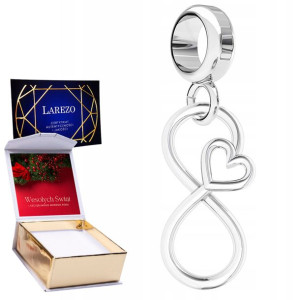 Charms + NADRUK Nieskończoność srebro 925