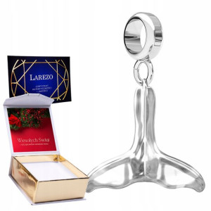Charms + NADRUK Ogon Wieloryba srebro 925