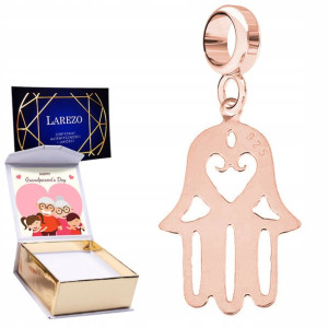 Charms + NADRUK Ręka Opatrzności różowe złoto 925