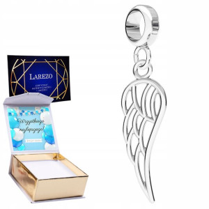 Charms + NADRUK Skrzydło srebro 925 zawieszka