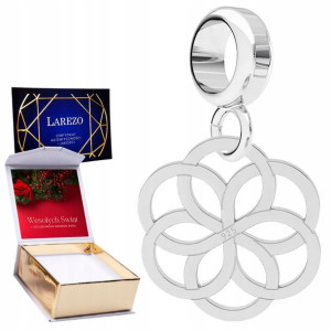 Charms + NADRUK srebro Ażurowa Rozeta 925
