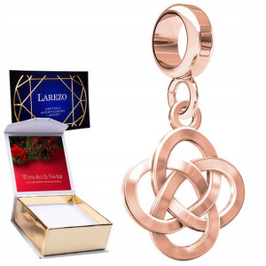 Charms + NADRUK Wzór Celtycki różowe złoto