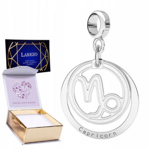 Charms + NADRUK Znak Zodiaku Koziorożec srebro 925