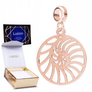 Charms Muszla Muszelka różowe złoto 925